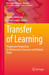 Transfer of Learning : Progressive Perspectives for Mathematics Education and Related Fields (Research in Mathematics Education)