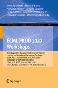 ECML PKDD 2020 Workshops : Workshops of the European Conference on Machine Learning and Knowledge Discovery in Databases (ECML PKDD 2020): SoGood 2020, PDFL 2020, MLCS 2020, NFMCP 2020, DINA 2020, EDML 2020, XKDD 2020 and INRA 2020, Ghent, Belgium, S
