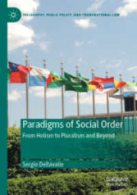 Paradigms of Social Order : From Holism to Pluralism and Beyond (Philosophy, Public Policy, and Transnational Law)