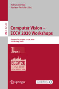 Computer Vision - ECCV 2020 Workshops : Glasgow, UK, August 23-28, 2020, Proceedings, Part I (Lecture Notes in Computer Science)