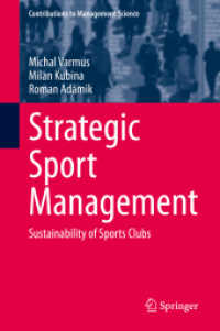 Strategic Sport Management : Sustainability of Sports Clubs (Contributions to Management Science)