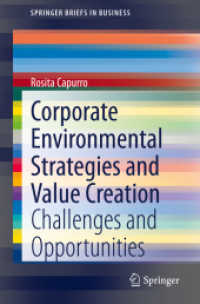 Corporate Environmental Strategies and Value Creation : Challenges and Opportunities (Springerbriefs in Business)