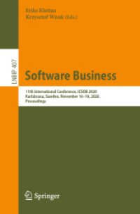 Software Business : 11th International Conference, ICSOB 2020, Karlskrona, Sweden, November 16-18, 2020, Proceedings (Lecture Notes in Business Information Processing)