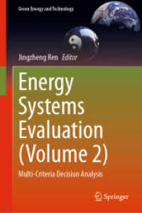 Energy Systems Evaluation (Volume 2) : Multi-Criteria Decision Analysis (Green Energy and Technology)