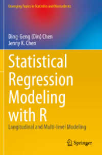 Statistical Regression Modeling with R: Longitudinal and Multi-Level Modeling (Emerging Topics in Statistics and Biostatistics")