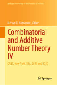 Combinatorial and Additive Number Theory IV : CANT, New York, USA, 2019 and 2020 (Springer Proceedings in Mathematics & Statistics)
