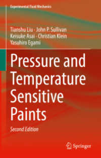 感圧・感温塗料（第２版）<br>Pressure and Temperature Sensitive Paints (Experimental Fluid Mechanics) （2ND）
