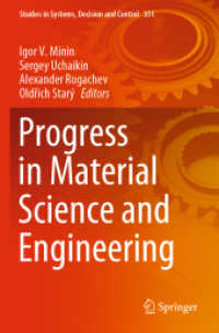 Progress in Material Science and Engineering (Studies in Systems, Decision and Control)