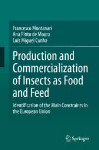 Production and Commercialization of Insects as Food and Feed : Identification of the Main Constraints in the European Union