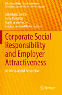CSRと企業の就職人気度：国際的視座<br>Corporate Social Responsibility and Employer Attractiveness : An International Perspective (Csr, Sustainability, Ethics & Governance)