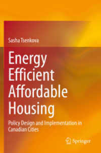 Energy Efficient Affordable Housing : Policy Design and Implementation in Canadian Cities （2021）