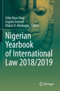 Nigerian Yearbook of International Law 2018/2019 (Nigerian Yearbook of International Law) （2021）