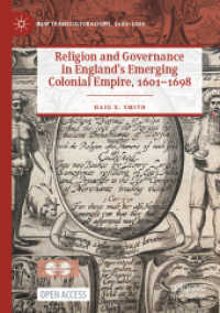 Religion and Governance in England's Emerging Colonial Empire, 1601-1698 (New Transculturalisms, 1400-1800)