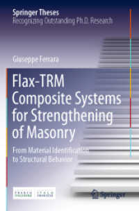 Flax-TRM Composite Systems for Strengthening of Masonry : From Material Identification to Structural Behavior (Springer Theses)
