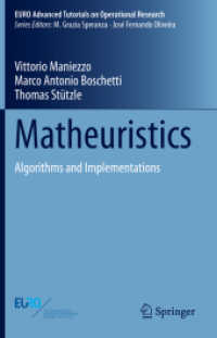 Matheuristics : Algorithms and Implementations (Euro Advanced Tutorials on Operational Research)