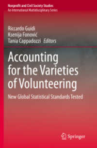 Accounting for the Varieties of Volunteering : New Global Statistical Standards Tested (Nonprofit and Civil Society Studies) （2021）