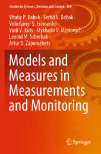 Models and Measures in Measurements and Monitoring (Studies in Systems, Decision and Control)