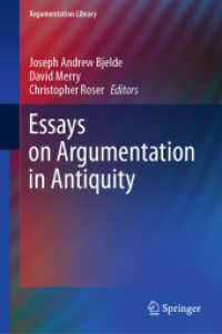 Essays on Argumentation in Antiquity (Argumentation Library)