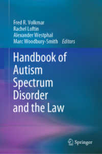 自閉症スペクトラム障害と法ハンドブック<br>Handbook of Autism Spectrum Disorder and the Law