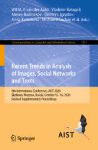 Recent Trends in Analysis of Images, Social Networks and Texts : 9th International Conference, AIST 2020, Skolkovo, Moscow, Russia, October 15-16, 2020 Revised Supplementary Proceedings (Communications in Computer and Information Science)