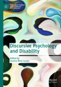 Discursive Psychology and Disability (Palgrave Studies in Discursive Psychology)