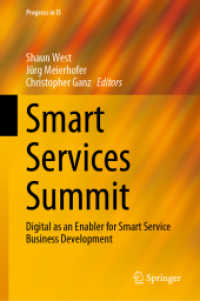 Smart Services Summit : Digital as an Enabler for Smart Service Business Development (Progress in Is)