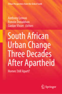 South African Urban Change Three Decades after Apartheid : Homes Still Apart? (Urban Perspectives from the Global South)