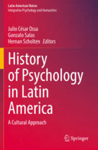 History of Psychology in Latin America : A Cultural Approach (Latin American Voices) （2021）