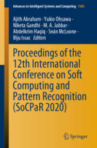 Proceedings of the 12th International Conference on Soft Computing and Pattern Recognition (SoCPaR 2020) (Advances in Intelligent Systems and Computing)
