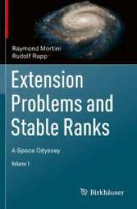 Extension Problems and Stable Ranks : A Space Odyssey -- Paperback / softback （1st ed. 20）