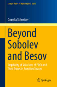 Beyond Sobolev and Besov : Regularity of Solutions of PDEs and Their Traces in Function Spaces (Lecture Notes in Mathematics)