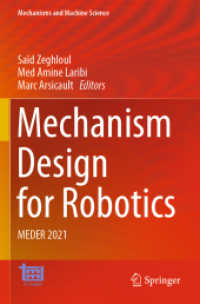 Mechanism Design for Robotics : MEDER 2021 (Mechanisms and Machine Science)