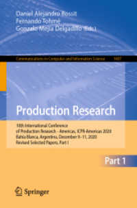Production Research : 10th International Conference of Production Research - Americas, ICPR-Americas 2020, Bahía Blanca, Argentina, December 9-11, 2020, Revised Selected Papers, Part I (Communications in Computer and Information Science)