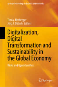 Digitalization, Digital Transformation and Sustainability in the Global Economy : Risks and Opportunities (Springer Proceedings in Business and Economics)