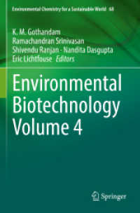 Environmental Biotechnology Volume 4 (Environmental Chemistry for a Sustainable World)