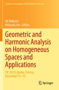 Geometric and Harmonic Analysis on Homogeneous Spaces and Applications : TJC 2019, Djerba, Tunisia, December 15-19 (Springer Proceedings in Mathematics & Statistics) （2021）