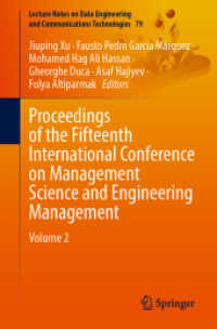 Proceedings of the Fifteenth International Conference on Management Science and Engineering Management : Volume 2 (Lecture Notes on Data Engineering and Communications Technologies)