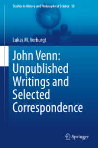 John Venn: Unpublished Writings and Selected Correspondence (Studies in History and Philosophy of Science)