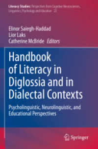 Handbook of Literacy in Diglossia and in Dialectal Contexts : Psycholinguistic, Neurolinguistic, and Educational Perspectives (Literacy Studies)