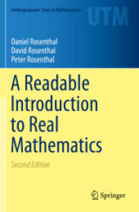 A Readable Introduction to Real Mathematics (Undergraduate Texts in Mathematics) （2ND）