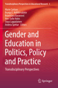 Gender and Education in Politics, Policy and Practice : Transdisciplinary Perspectives (Transdisciplinary Perspectives in Educational Research)