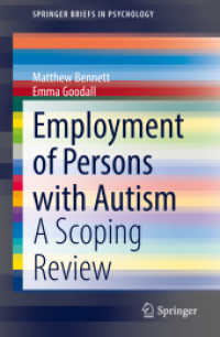 Employment of Persons with Autism : A Scoping Review (Springerbriefs in Psychology)