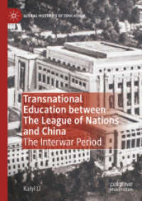 Transnational Education between the League of Nations and China : The Interwar Period (Global Histories of Education)