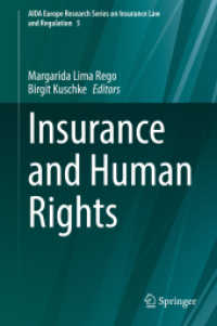 保険と人権<br>Insurance and Human Rights (Aida Europe Research Series on Insurance Law and Regulation)