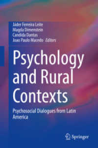 Psychology and Rural Contexts : Psychosocial Dialogues from Latin America