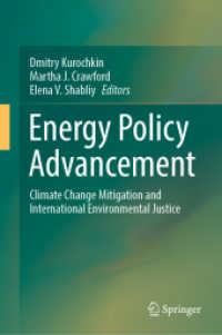 Energy Policy Advancement : Climate Change Mitigation and International Environmental Justice