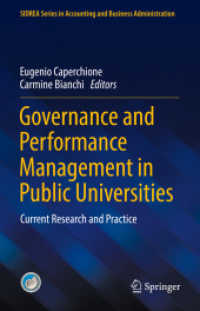 Governance and Performance Management in Public Universities : Current Research and Practice (Sidrea Series in Accounting and Business Administration)