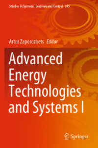 Advanced Energy Technologies and Systems I (Studies in Systems, Decision and Control)