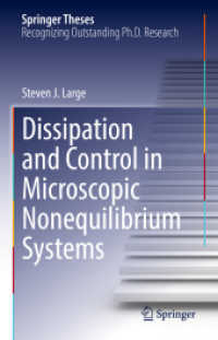 Dissipation and Control in Microscopic Nonequilibrium Systems (Springer Theses)