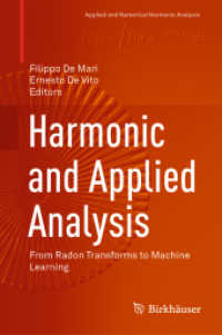 Harmonic and Applied Analysis : From Radon Transforms to Machine Learning (Applied and Numerical Harmonic Analysis)